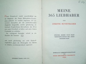 Meine 365 Liebhaber. Der Zweite, bisher noch nicht veröffentlichte Teil der Erinnerungen von Josefine Mutzenbacher